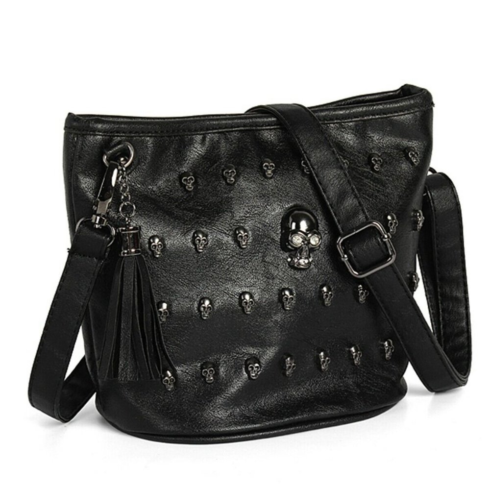 Women Skull Handbag Shoulder Bag Crossbody Satchel